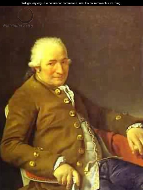 Portrait Of Charles Pierre PeCoul Contractor Of Royal Buildings - Jacques Louis David
