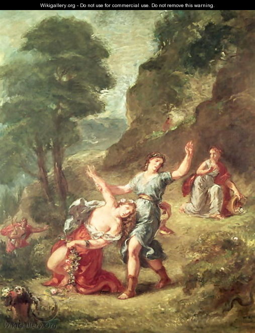 Orpheus and Eurydice Spring from a series of the Four Seasons 1862 - Eugene Delacroix