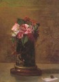 Flowers in Japanese-Vase - Jeno Gabor