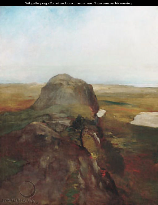 Autumn Study View over Hanging Rock Newport R.I. - Jeno Gabor