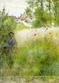 Boy in Meadow - Carl Larsson
