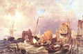 Shipping before a Dutch Harbour Town - Pieter Cornelis Dommerson