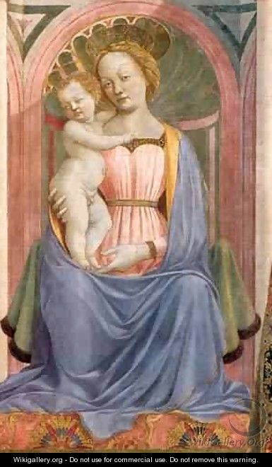 The Madonna And Child With Saints (Detail) 1 1445 - Domenico Di Michelino