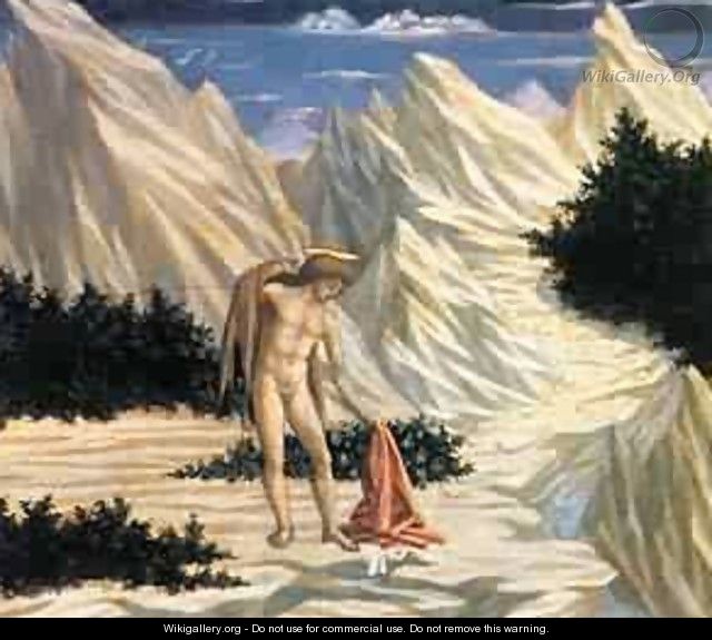 St John In The Wilderness (Predella) 2 1445 National Gallery - Domenico Di Michelino