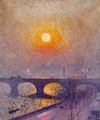 Sunset over Waterloo Bridge 1916 - Emile Claus