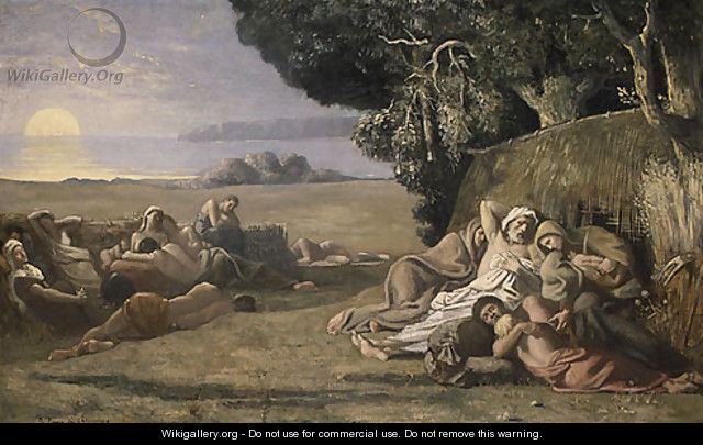 Sleep 1867 or 1870 - Pierre-Cecile Puvis de Chavannes