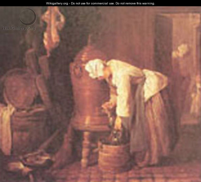 Woman At The Urn 1733 - Jean-Baptiste-Simeon Chardin