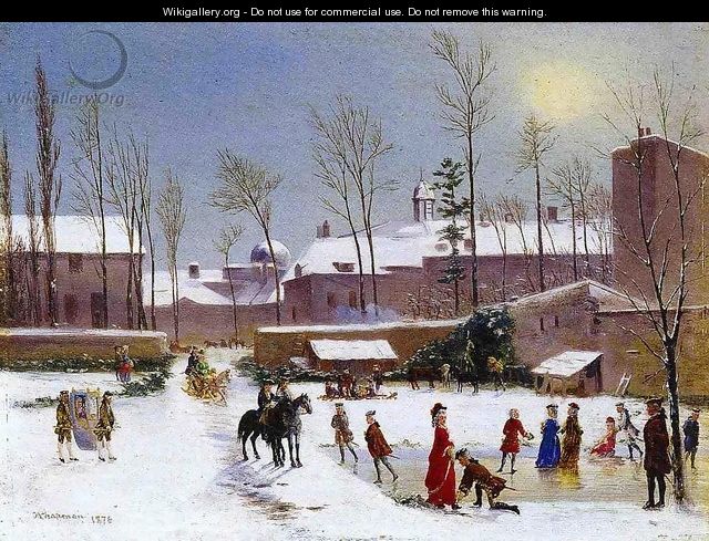 Skating Scene 1876 - Conrad Wise Chapman