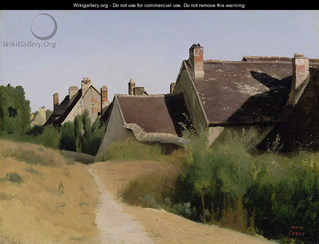 Houses near Orleans - Jean-Baptiste-Camille Corot