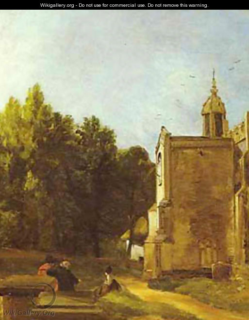 A Church Porch (The Church Porch East Bergholt) 1809 - John Constable