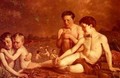 Young Boys Bathing - Hugh Collins