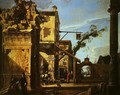 Architectural View with an Inn - Viviano Codazzi