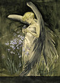 Fairy in Irises 1888 - Jasper Francis Cropsey