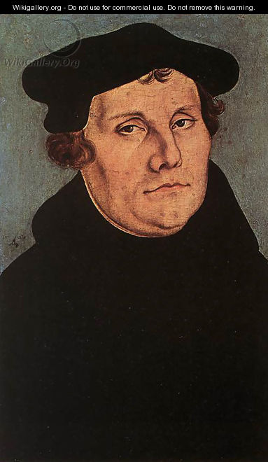 Portraits of Martin Luther and Catherine Bore 1529 2 - Lucas The Elder Cranach