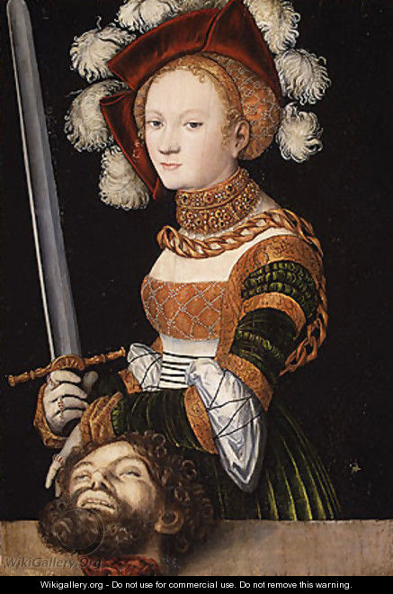 Judith with the Head of Holofernes ca 1530 - Lucas The Elder Cranach