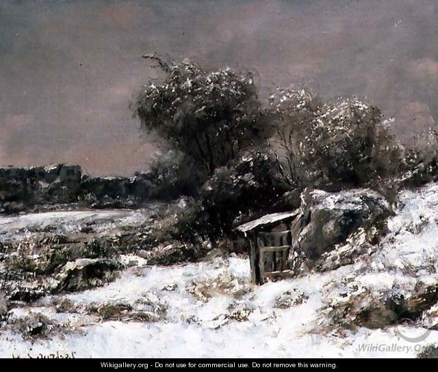Winter Scene 2 - Gustave Courbet