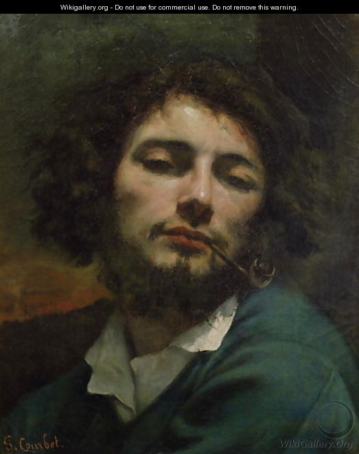 Self Portrait or The Man with a Pipe 1846 - Gustave Courbet