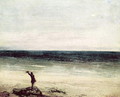 The Artist on the Seashore at Palavan - Charles Cottet