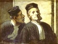 The two Attorneys - Honoré Daumier