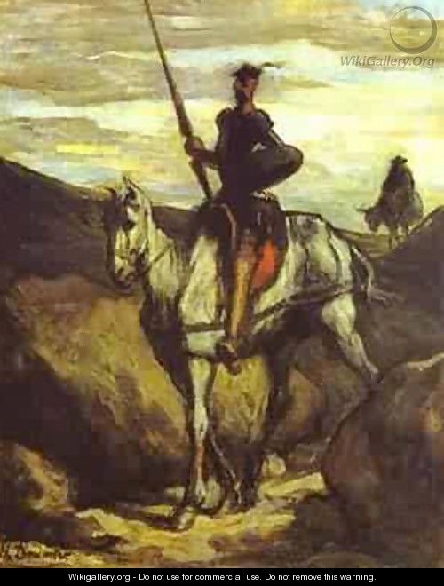 Don Quixote And Sancho Pansa 1849-1850 - Honoré Daumier