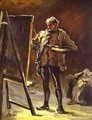 Artist In Front Of His Canvas 1870-1875 - Honoré Daumier