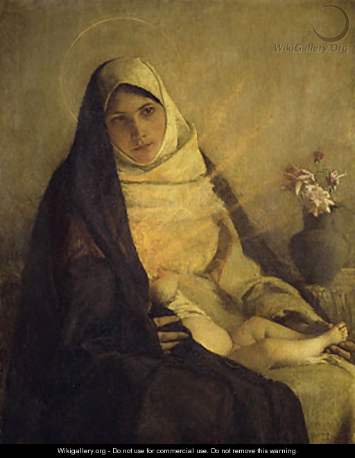 Madonna of the Rose 1885 - Pascal Adolphe Jean Dagnan-Bouveret