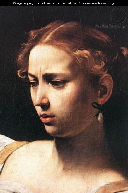 Caravaggio Judith Beheading Holofernes detail1 - Michelangelo Merisi da Caravaggio