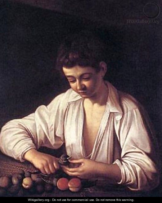 Boy Peeling a Fruit - Michelangelo Merisi da Caravaggio