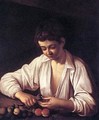 Boy Peeling a Fruit - Michelangelo Merisi da Caravaggio