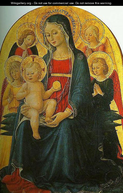 Madonna and Child with Angels - Bartolomeo Caporali