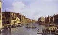 The Grand Canal Looking Down To The Rialto Bridge 1758-63 - (Giovanni Antonio Canal) Canaletto