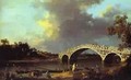 Old Walton Bridge 1754 - (Giovanni Antonio Canal) Canaletto