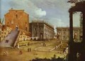 Capitol Square In Rome 1749 - (Giovanni Antonio Canal) Canaletto