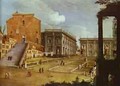 Capitol Square In Rome 1749 - (Giovanni Antonio Canal) Canaletto