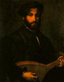 Portrait of a Gentleman with Mandolin - Giulio Campi