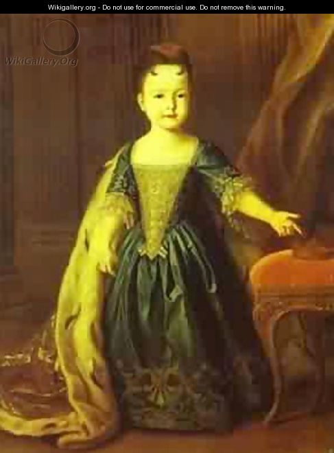 Portrait Of Natalia Petrovna C 1722 - Louis Caravaque