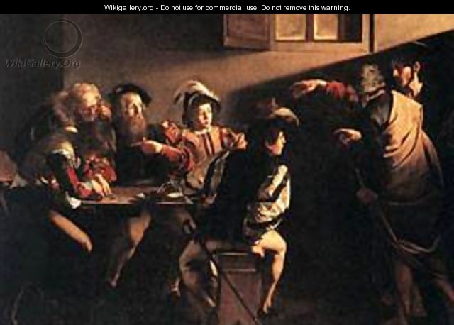 The Calling of Saint Matthew - Michelangelo Merisi da Caravaggio