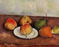 Still Life Plate and Fruit 1883 1887 - Paul Cezanne