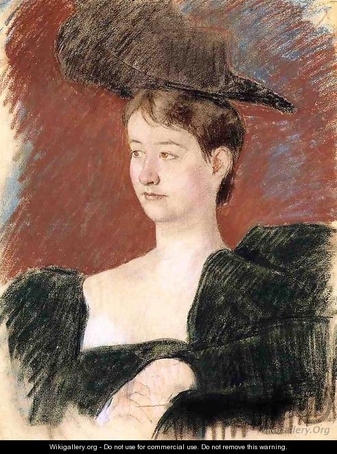 Potrait of a Young Woman in Green 1898 - Mary Cassatt