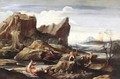 Landscape with Bathers 1616 - Annibale Carracci
