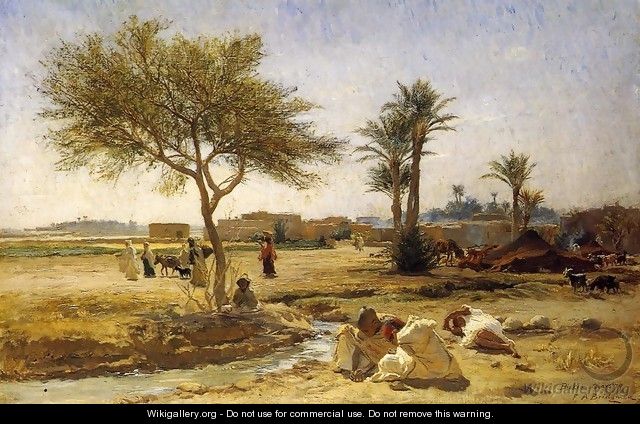 An Arab Village - F. A. Bridgeman