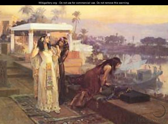 1896 Cleopatra on the terraces of Philae - F. A. Bridgeman