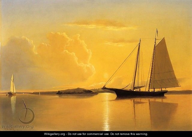 Sunset Anchorage - William Bradford
