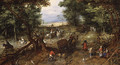A Woodland Road with Travelers 1607 - Jan The Elder Brueghel