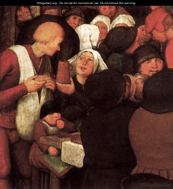 Peasant Wedding (detail) 1567 7 - Jan The Elder Brueghel