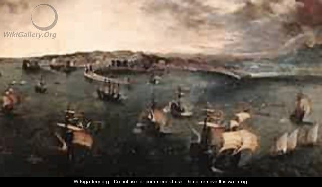Navalbattle In The Gulf Of Naples 1558-62 - Jan The Elder Brueghel