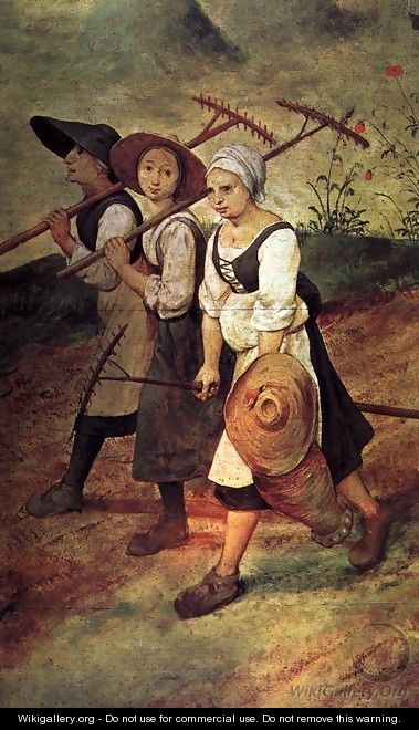 Haymaking (detail) 1565 2 - Jan The Elder Brueghel