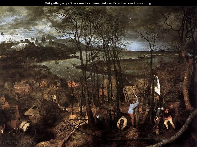 Gloomy Day (February) 1565 - Jan The Elder Brueghel
