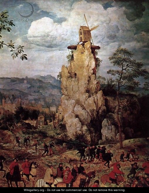 Christ Carrying the Cross (detail) 1564 7 - Jan The Elder Brueghel