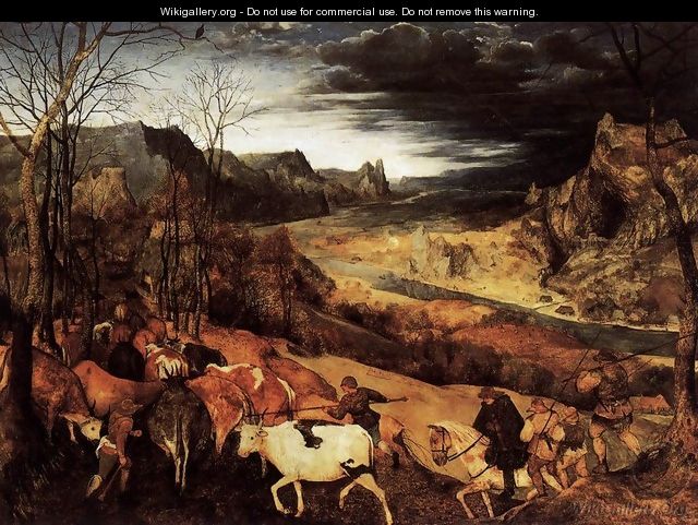 The Return of the Herd (November) 1565 - Jan The Elder Brueghel